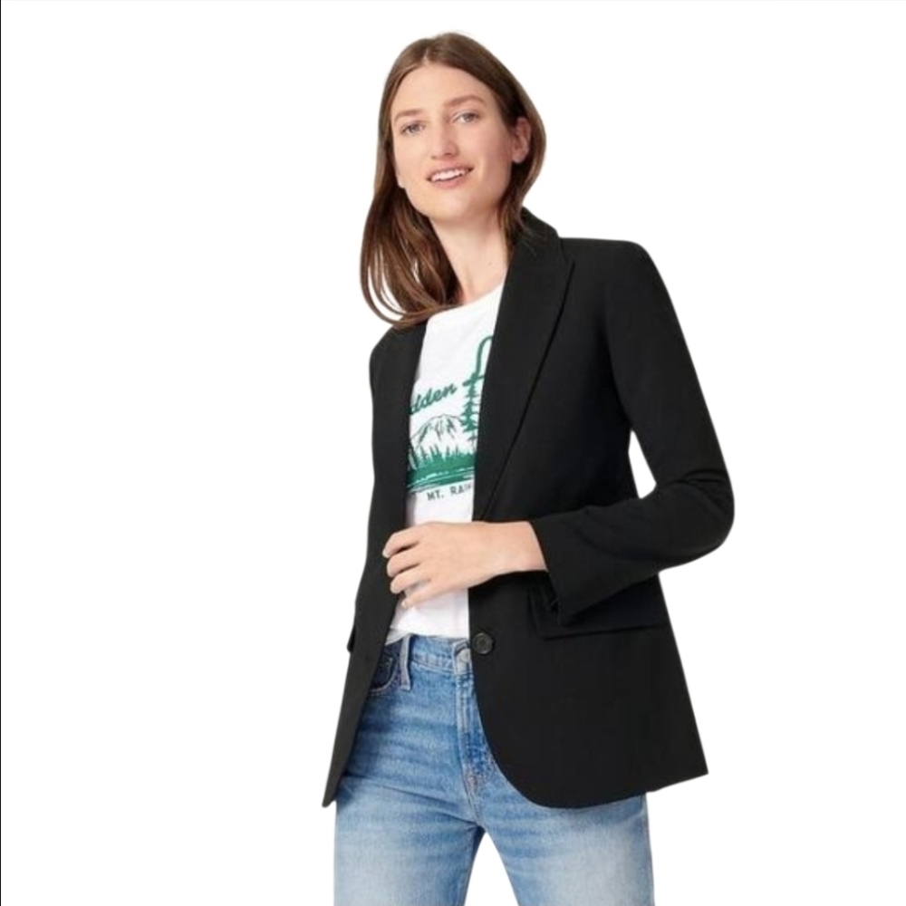 J. CREW TOLLEGNO 1900 SOMMERSET BLAZER ITALIAN STRETCH WOOL 4